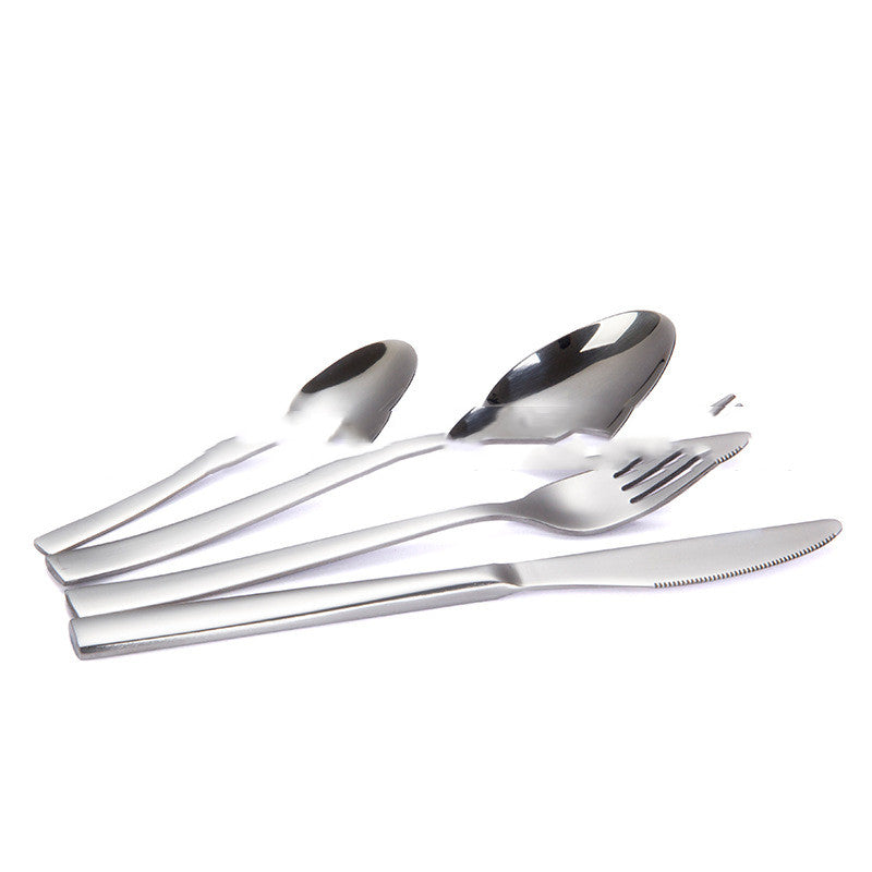 24-Piece Stainless Cutlery Set — Elegant Tableware for 6 (Dinner Knives, Forks & Spoons)